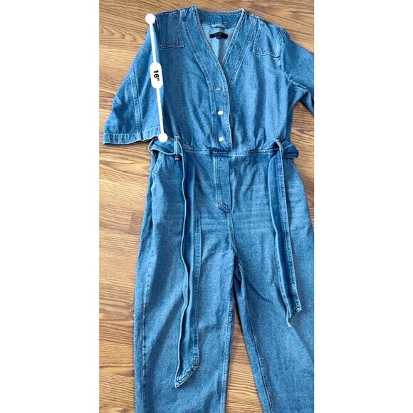 ALLSAINTS  Utility Denim Jumpsuit size 8 / M - Picture 7 of 11